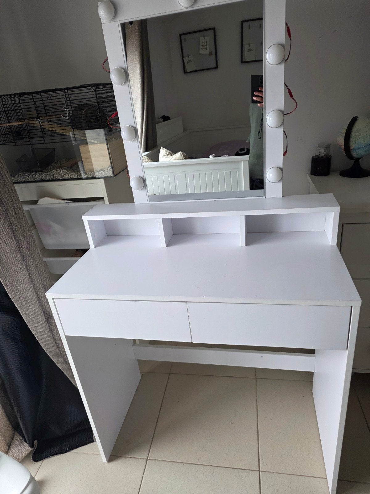 make up tafel met spiegel, Ophalen