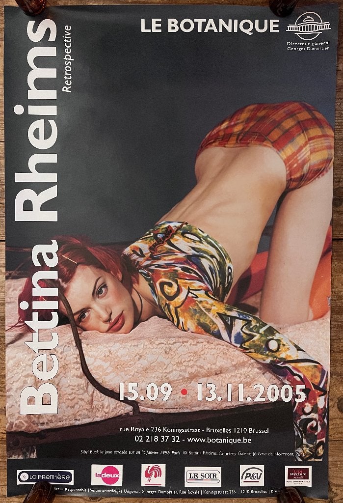 Bettina Rheims exposition photo Botanique Bruxelles (60x40), Collections, Rectangulaire vertical, A1 jusqu'à A3, Enlèvement, Utilisé