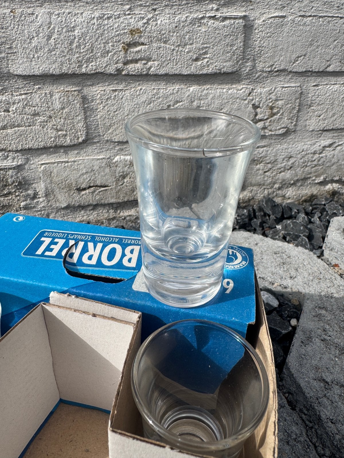 78x nieuwe borrelglazen / shotglazen 3,4 cl, Ophalen, Nieuw