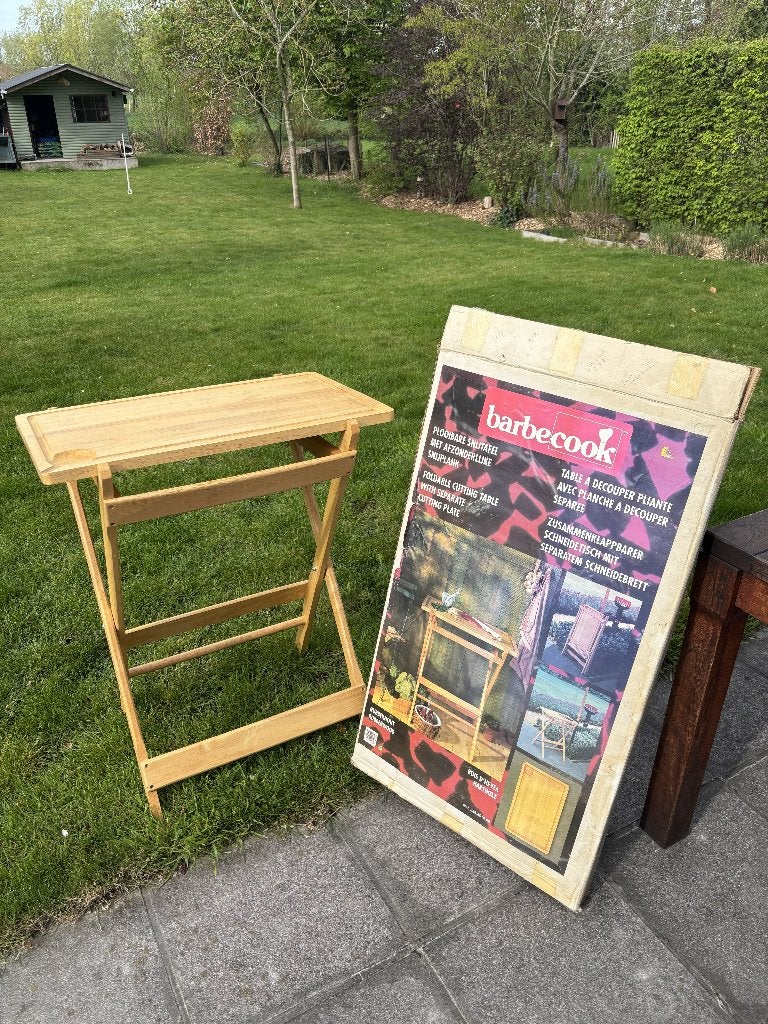 BBQ tafel Barbecook, Tuin en Terras, Ophalen, Zo goed als nieuw, Barbecook
