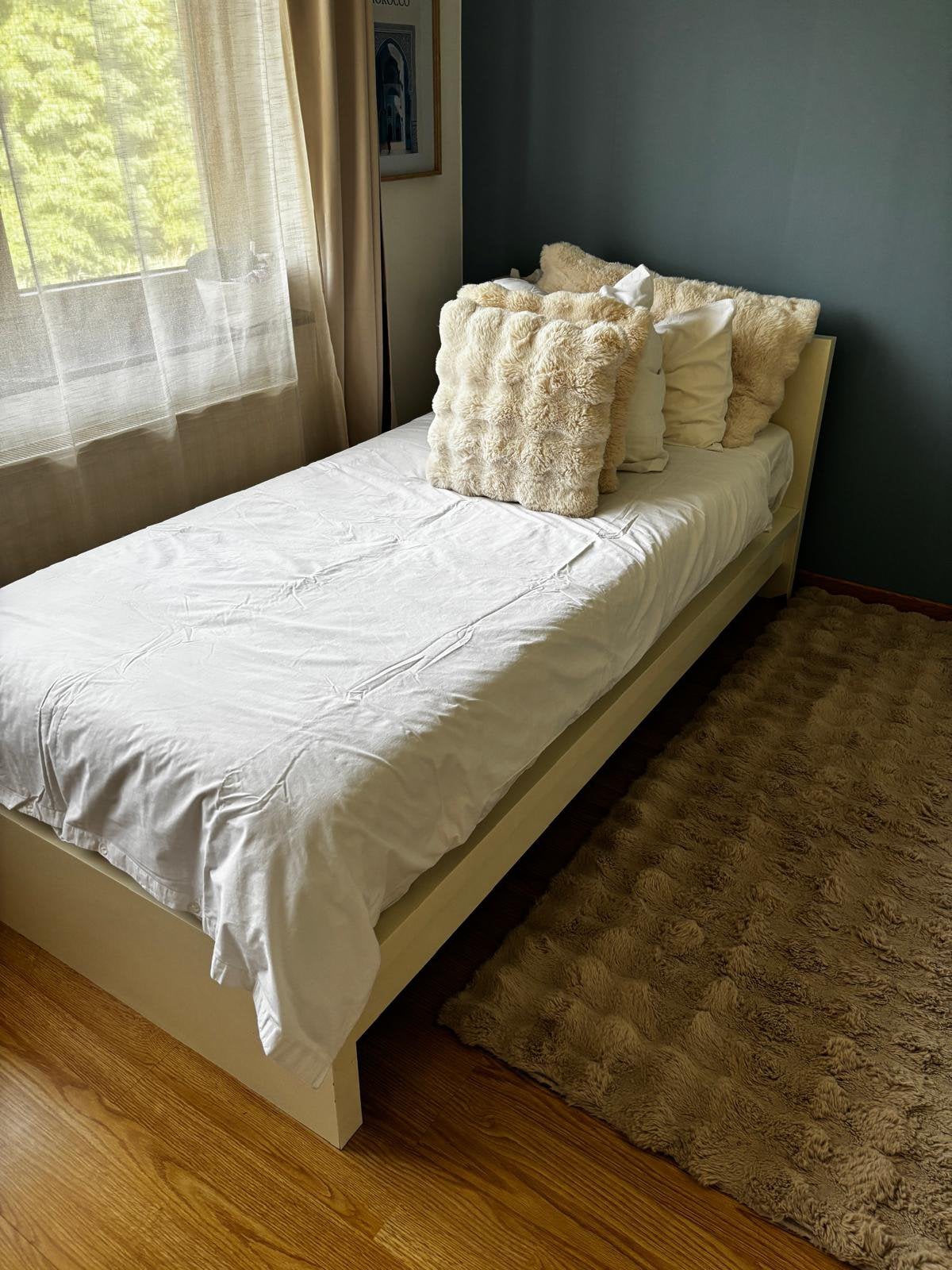 Lit malm, Maison & Meubles, 90 cm, Une personne, Enlèvement, Utilisé