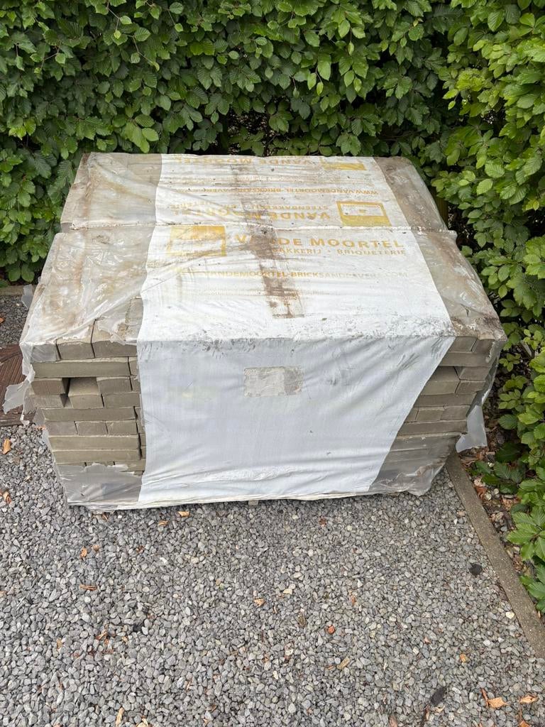 1 Pallet kleiklinkers Vandemoortel Septima Salvia (600st), Doe-het-zelf en Bouw, Metselstenen, Ophalen, Nieuw