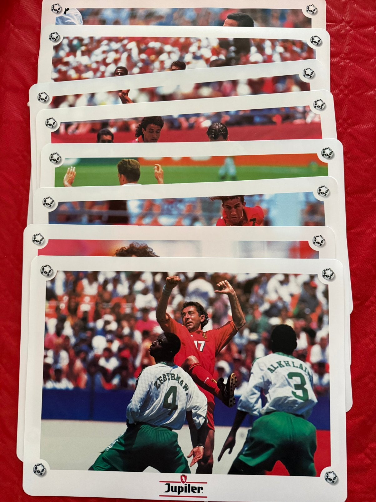 Rode duivels usa 94 onderleggers, Verzamelen, Ophalen of Verzenden, Zo goed als nieuw, Overige typen