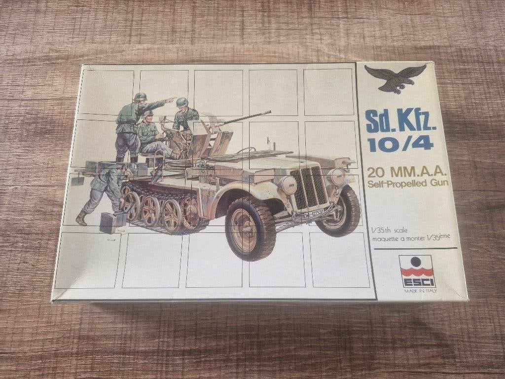 Esci 1/35 Sd.Kfz.10/4 20mm A.A. Self-propelled Gun, Overige merken, 1:32 tot 1:50, Nieuw, Ophalen of Verzenden