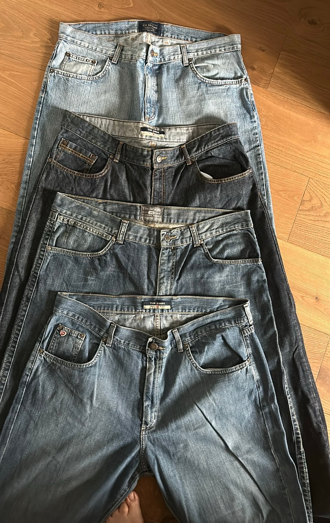 Lot de 4 Jeans homme, Enlèvement, Porté, Bleu, W40 - W42 (confection 56/58)