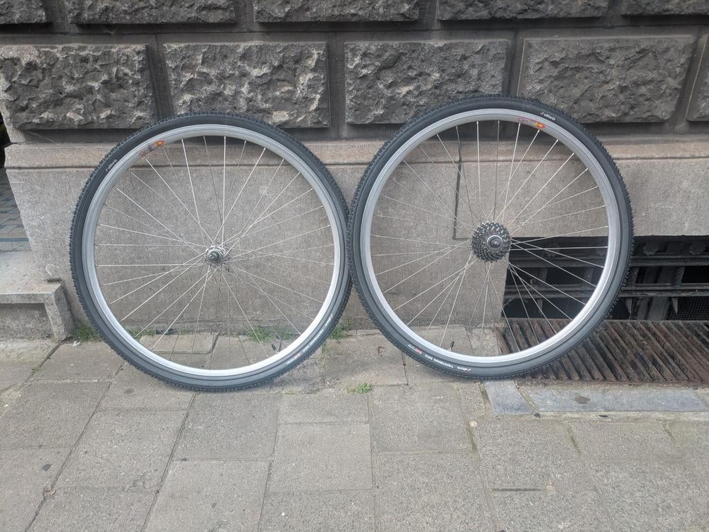 Vintage 9 speed campagnolo wieien, Fietsen en Brommers, Fietsonderdelen, Gebruikt, Campagnolo, Aluminium, Racefiets