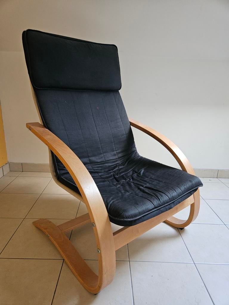Relax zetel zwart (géén poang), Huis en Inrichting, Fauteuils, Ophalen