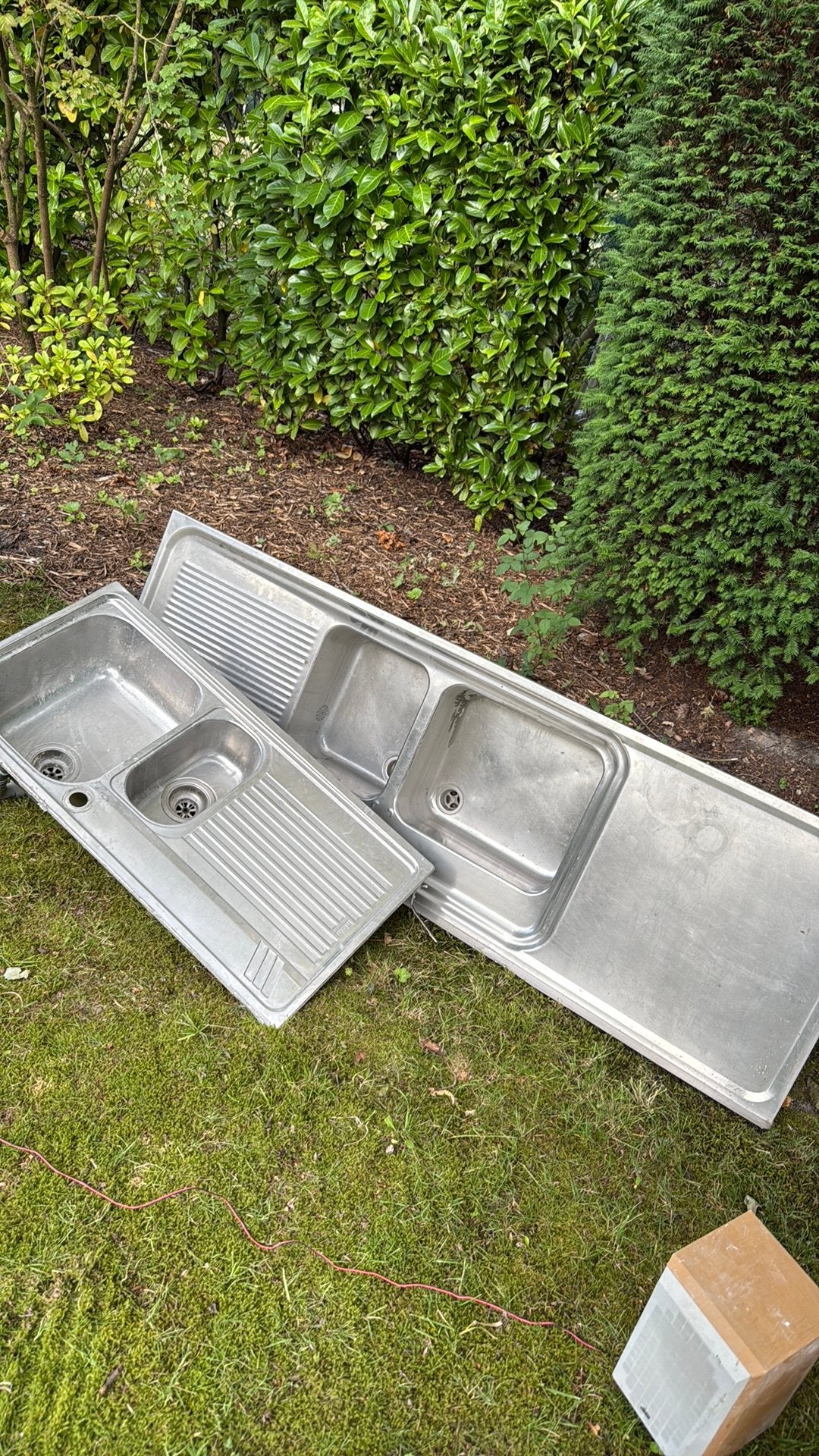 Inox wasbak, Huis en Inrichting, Keuken | Keukenelementen, Ophalen, Zo goed als nieuw