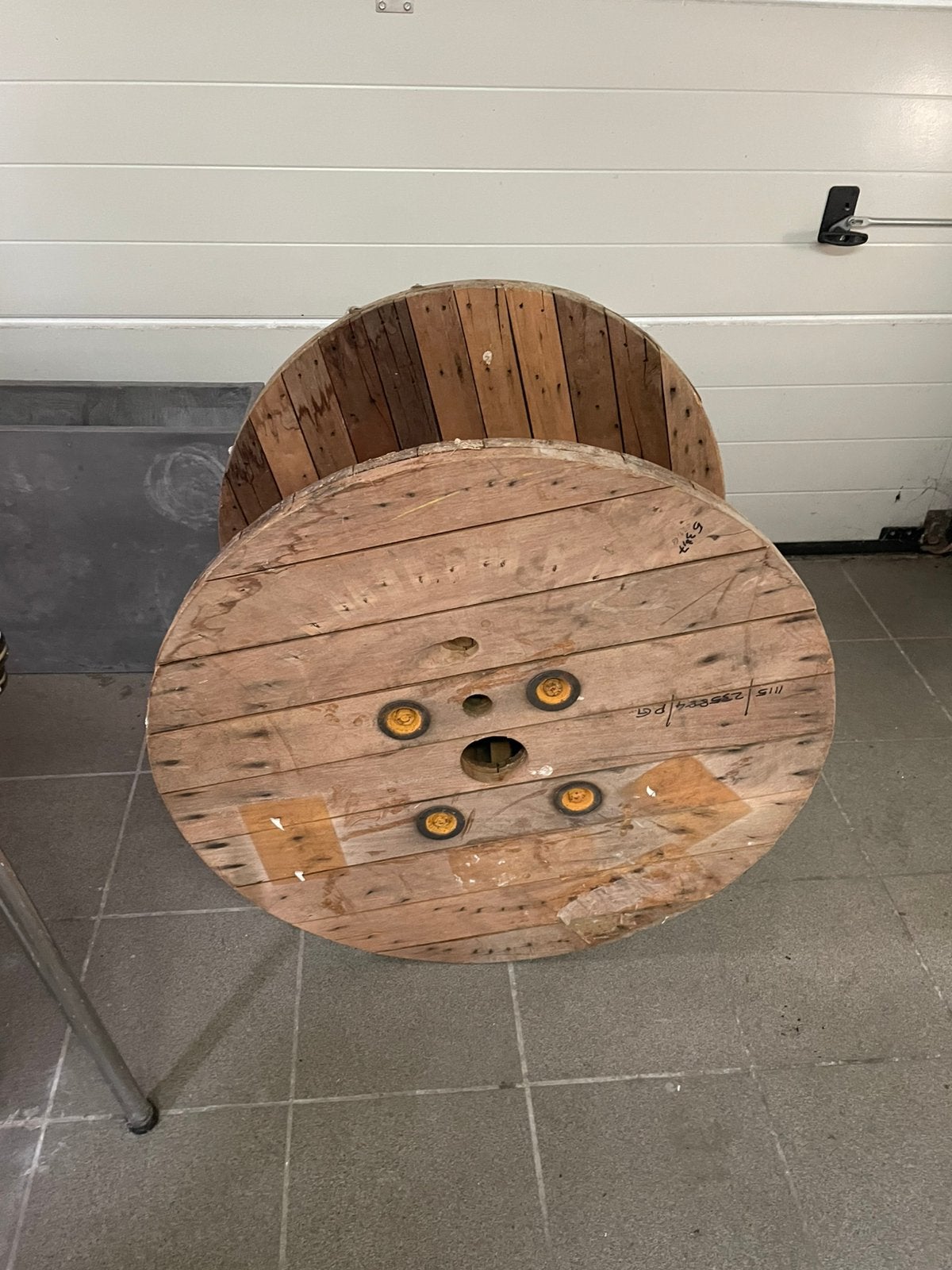 Houten bobijn / kabelhaspel (Ø 80 cm), Ophalen, Gebruikt, Hout