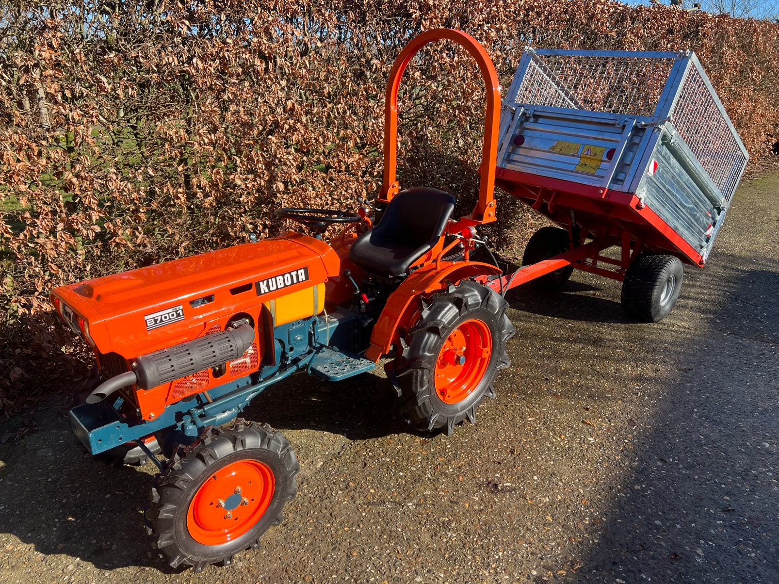 Kubota minitractor met Hydraulische Kiepkar|*NIEUW*|17PK|4x4, Zakelijke goederen, Ophalen