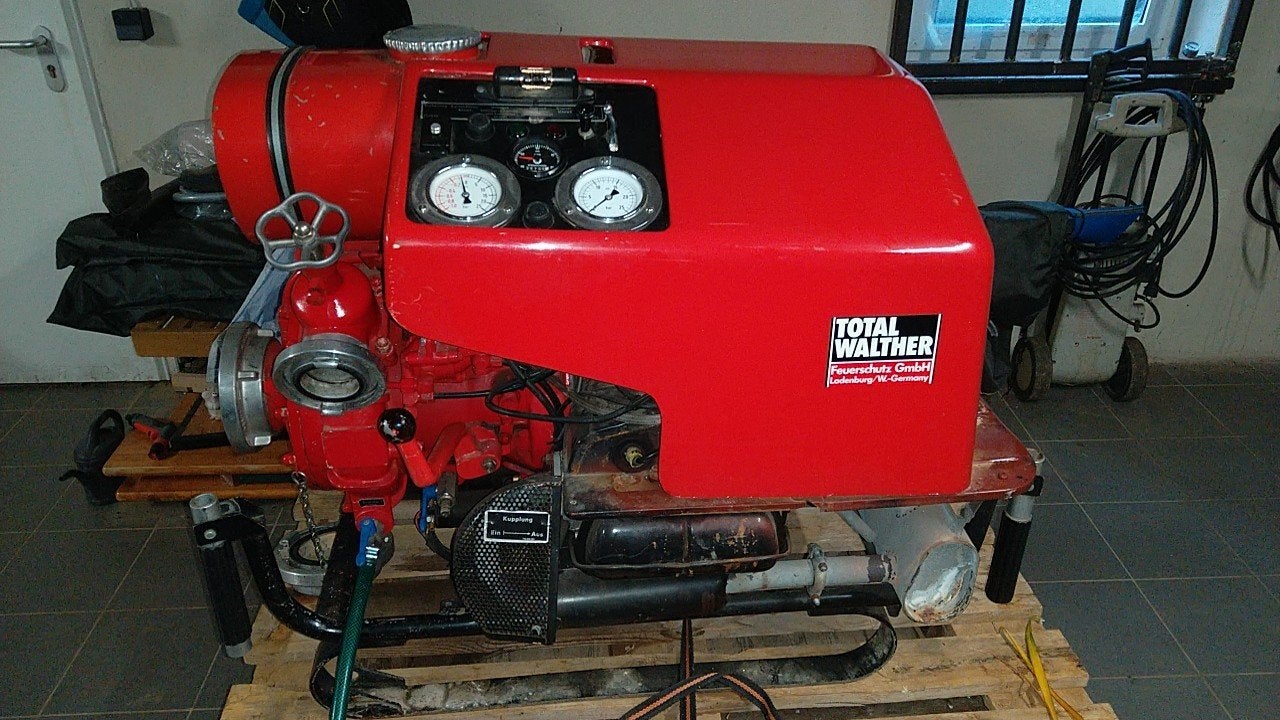 Motopompe avec moteur boxer VW 1987, Enlèvement