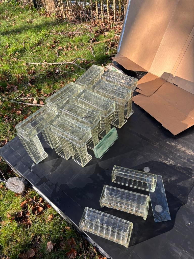 Ventilatie glasdal - glasblok, Doe-het-zelf en Bouw, Ophalen, Zo goed als nieuw