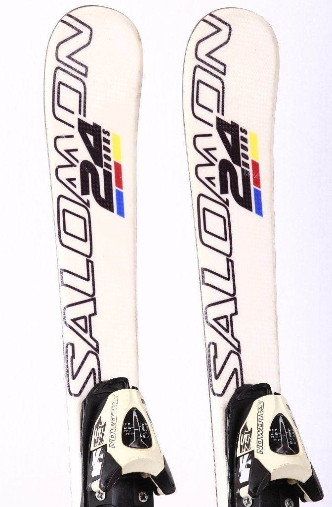 100 cm kinder ski's SALOMON 24hrs RACE, white, Sport en Fitness, Gebruikt, Verzenden, 100 tot 140 cm, Salomon