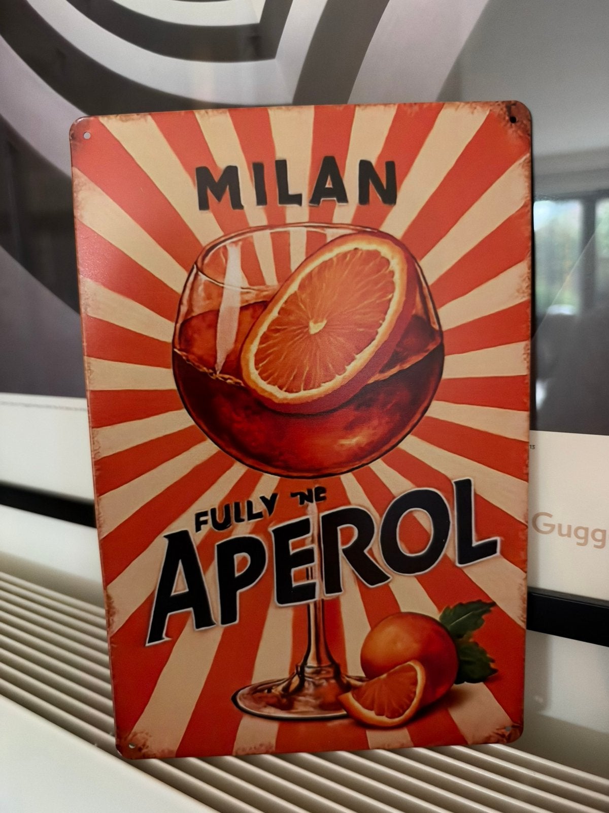 Metalen reclamebord Aperol, Ophalen of Verzenden, Nieuw, Reclamebord