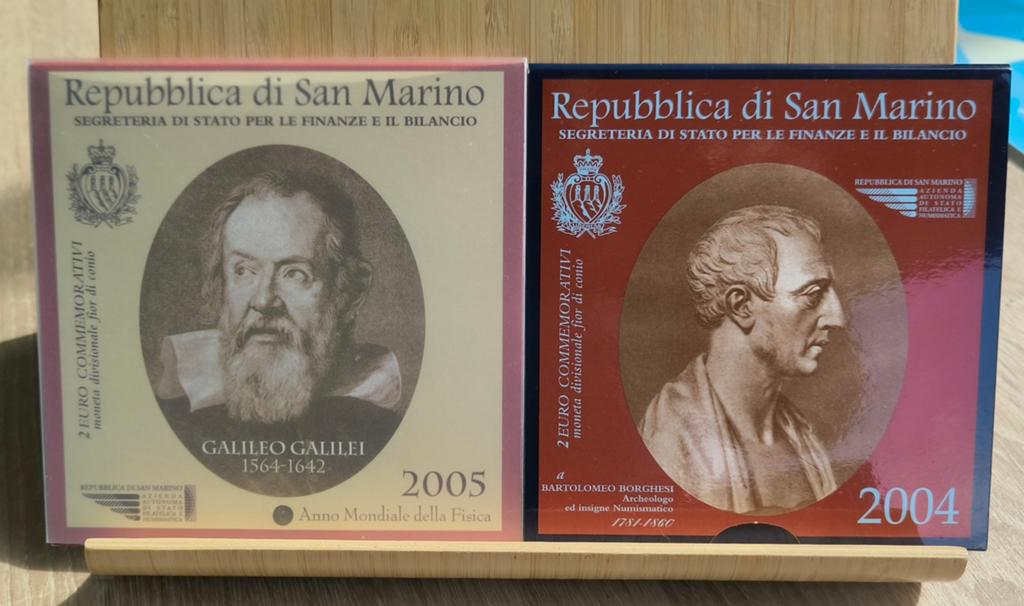 Blisters San Marino 2004 en 2005, Timbres & Monnaies, Monnaies | Europe | Monnaies euro, Enlèvement, Saint-Marin
