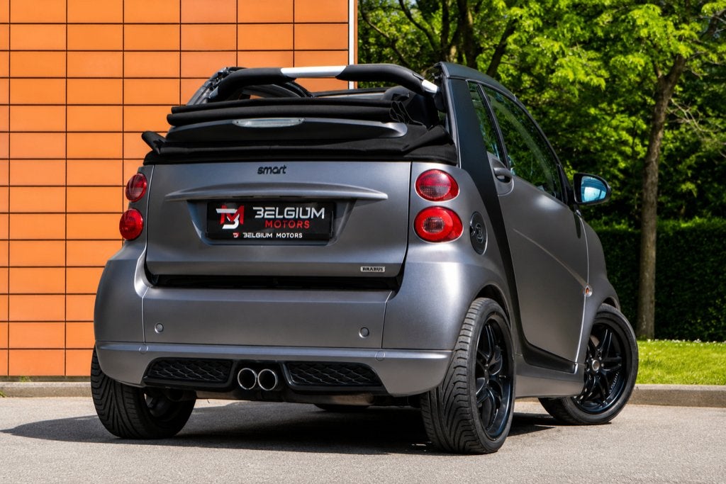 Smart Brabus Cabrio 1.0 Turbo - Bekleding - 1e eigenaar, Zwart, Cabriolet, Wit, Leder
