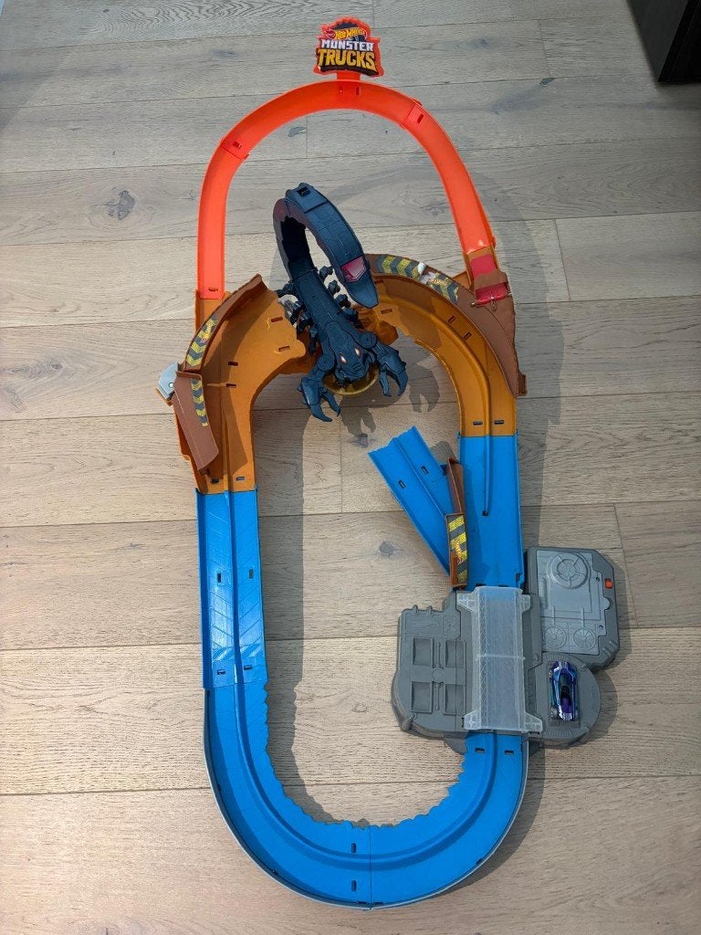 3 racebanen, Électrique, Enlèvement, Hot Wheels, Avec looping