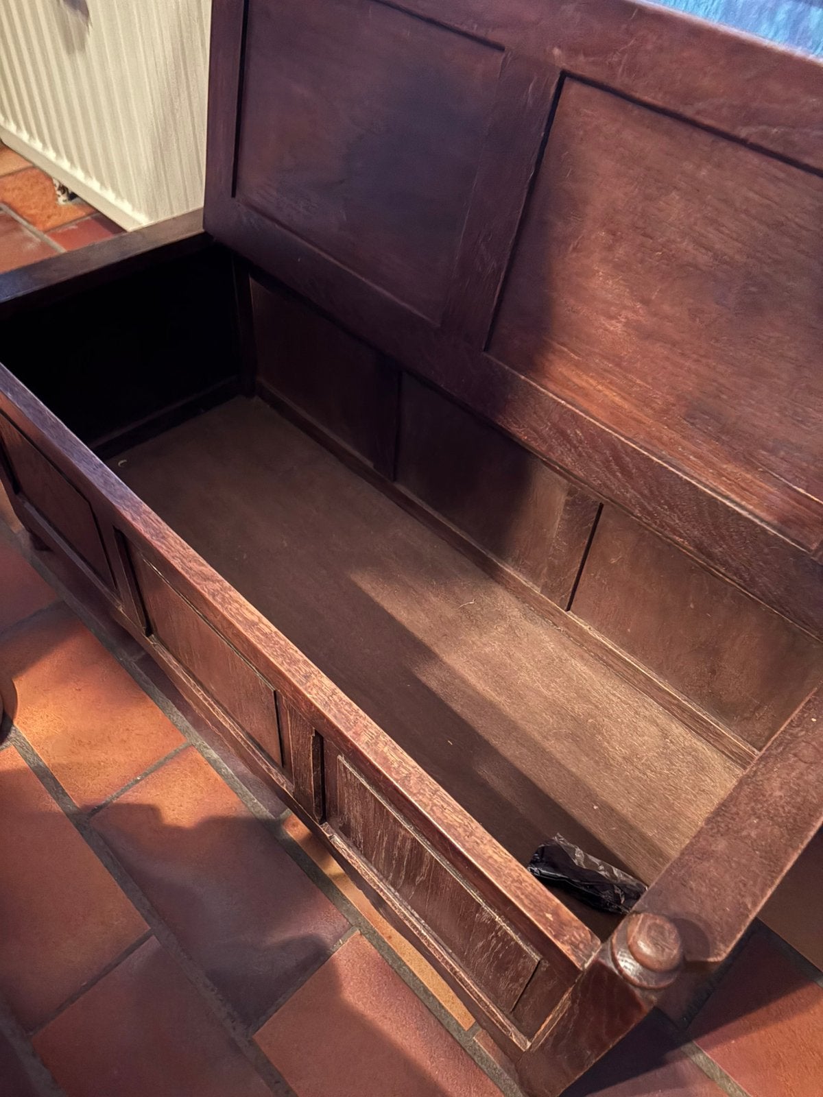 Houten (eik) opbergkist, Huis en Inrichting, Ophalen, Zo goed als nieuw