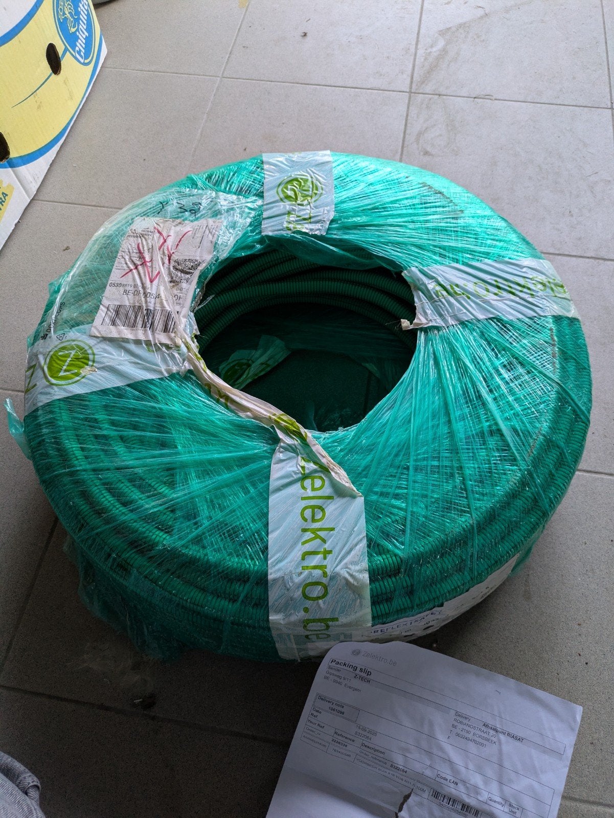 pre flex safe voorbedraad 16mm LSOH groen HO7Z1-U  5G1,5mm², Ophalen, Nieuw