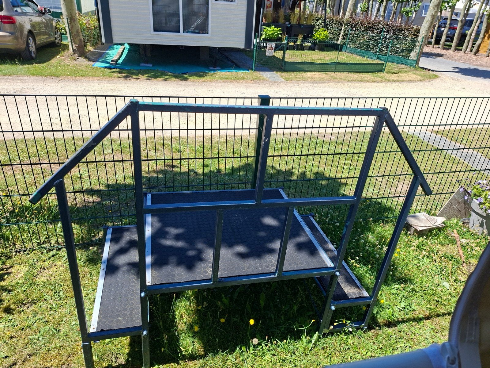 Escalier métallique pour mobil-home