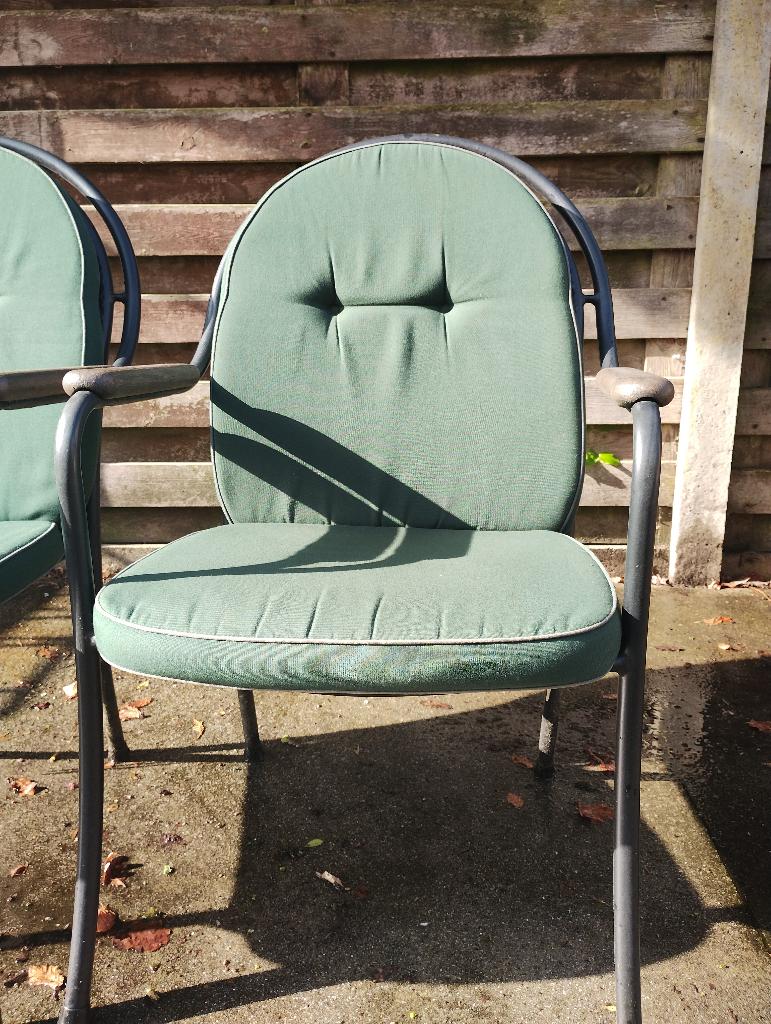 tuinstoelkussens, Ophalen