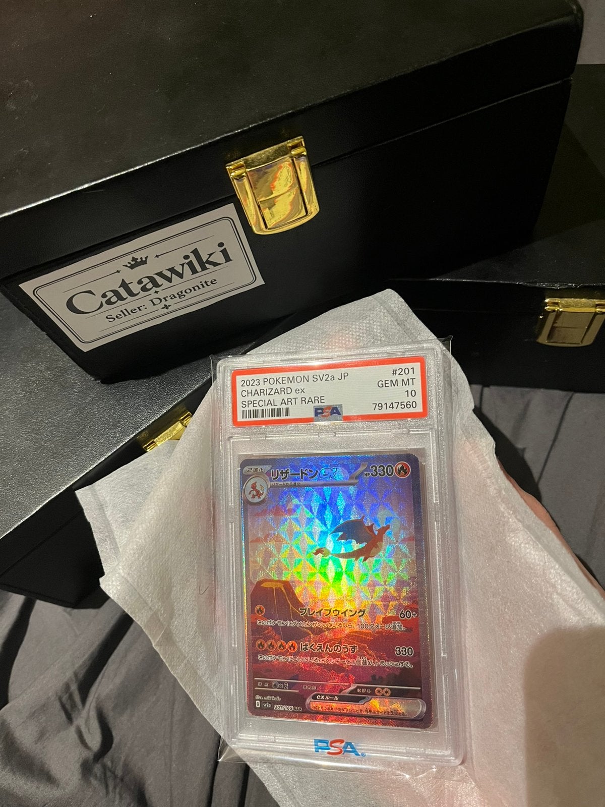 Charizard ex #201 /165 Pokémon 151 — PSA 10 GEMME MINT, Enlèvement, Neuf