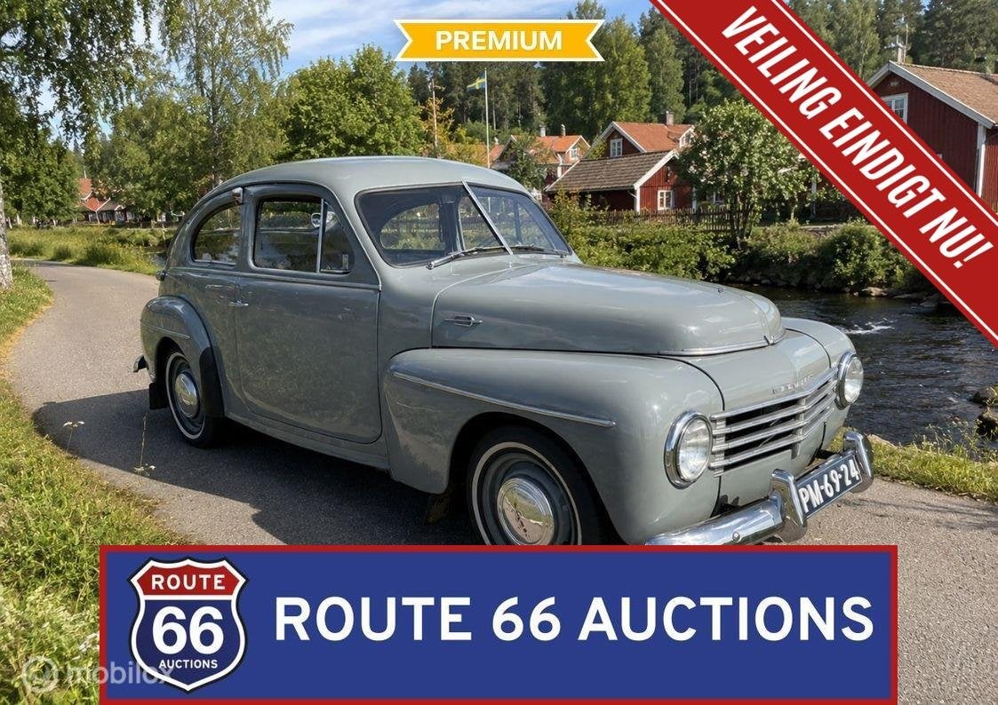 Volvo PV444 | 1955 | Route 66 Auctions, Autos, Achat, Entreprise, Boîte manuelle, Autre carrosserie