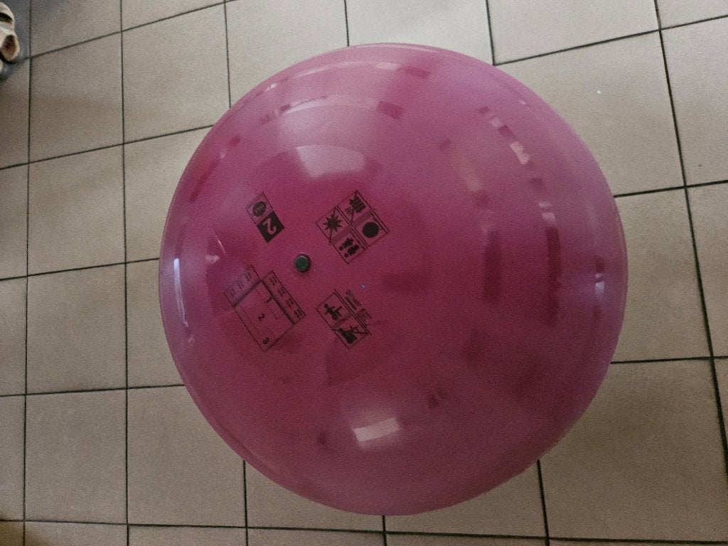 GYM Ball  Swiss Ball Basic Medium Bordeaux, Ophalen of Verzenden, Zo goed als nieuw, Benen, Overige typen