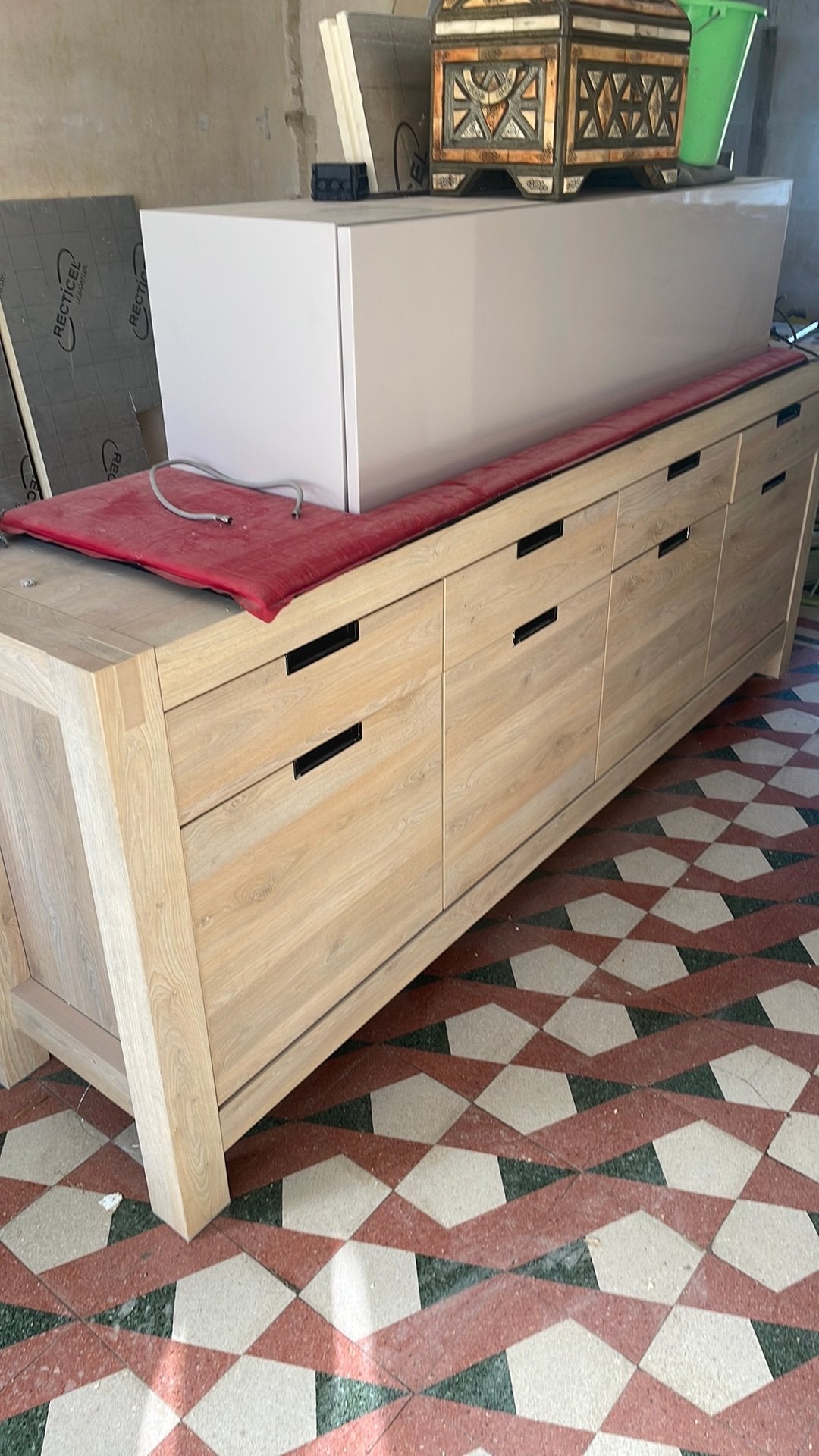 Dressoir, Ophalen, Gebruikt, 200 cm of meer, Modern / Rustiek