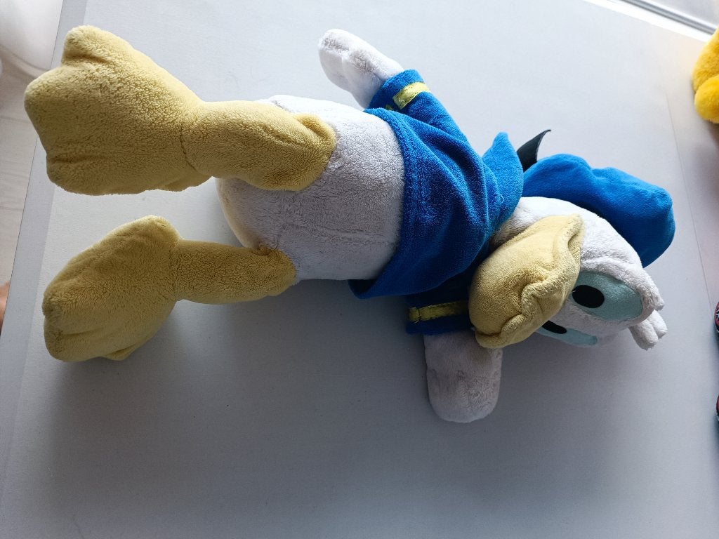 knuffel eend donald duck, Disney, Blauw, Ophalen of Verzenden, Middelgroot (20 tot 80 cm)