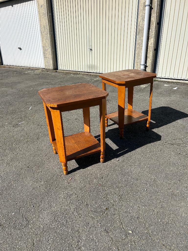 Paire de sellettes art déco vintage, Enlèvement