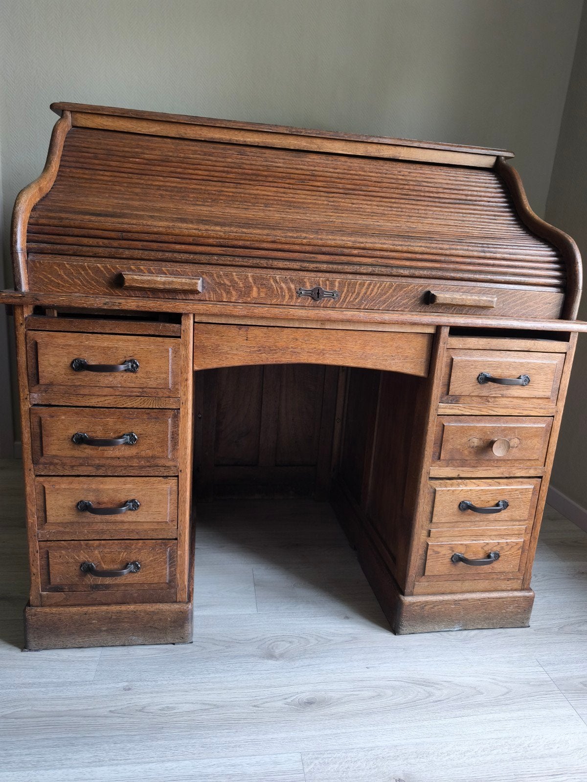 magnifique bureau ancien à cylindre, Antiek en Kunst, Antiek | Kantoor en Zakelijk, Ophalen