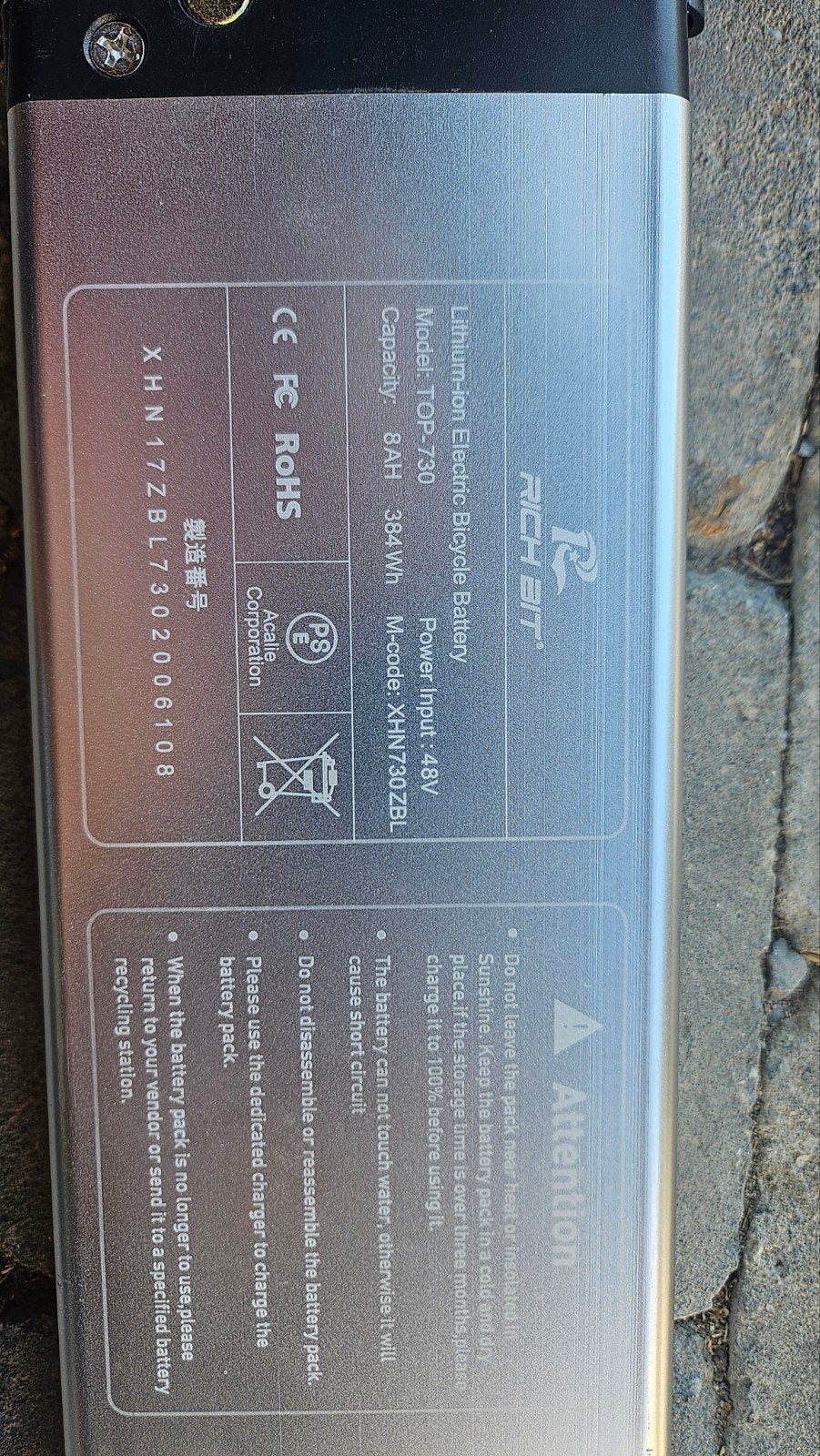 Vélo électrique pliable Rich Bit Top 730, Vélos & Vélomoteurs, Enlèvement
