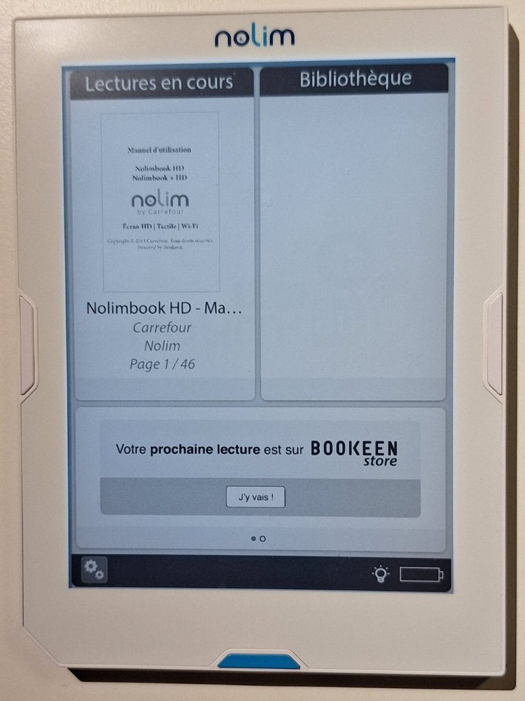 Nolim HD 6-inch e-reader - Perfecte staat - €30, Computers en Software, Ophalen, NOLIM (BOOKEEN), Zo goed als nieuw, 4 GB of minder