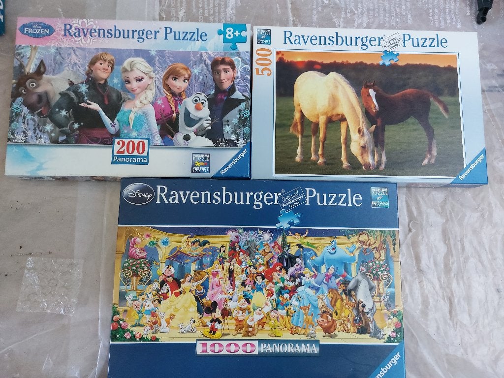 Set van 3 Ravensburger puzzels, Ophalen, Zo goed als nieuw, Legpuzzel