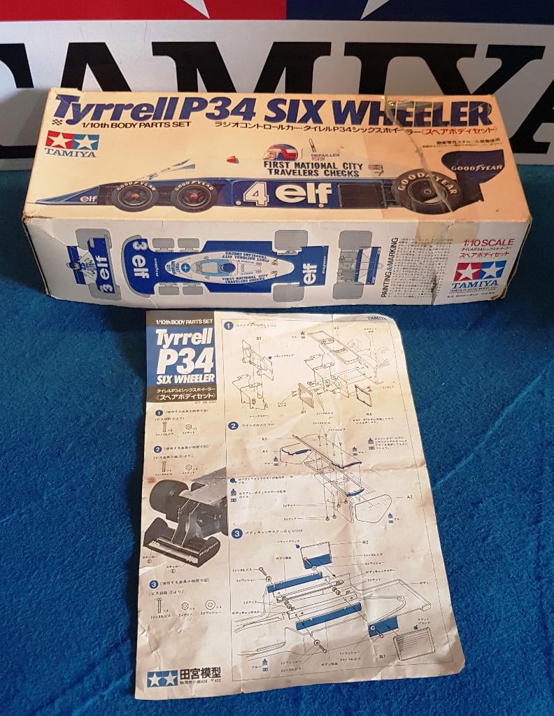 carrosserie pour six roues vintage Tamiya TYRRELL P34, Neuf, Échelle 1:10, Pièce, Électro