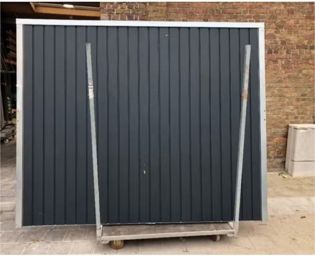 garagepoort kantelpoort manueel GRIJS, Doe-het-zelf en Bouw, Ophalen, Gebruikt