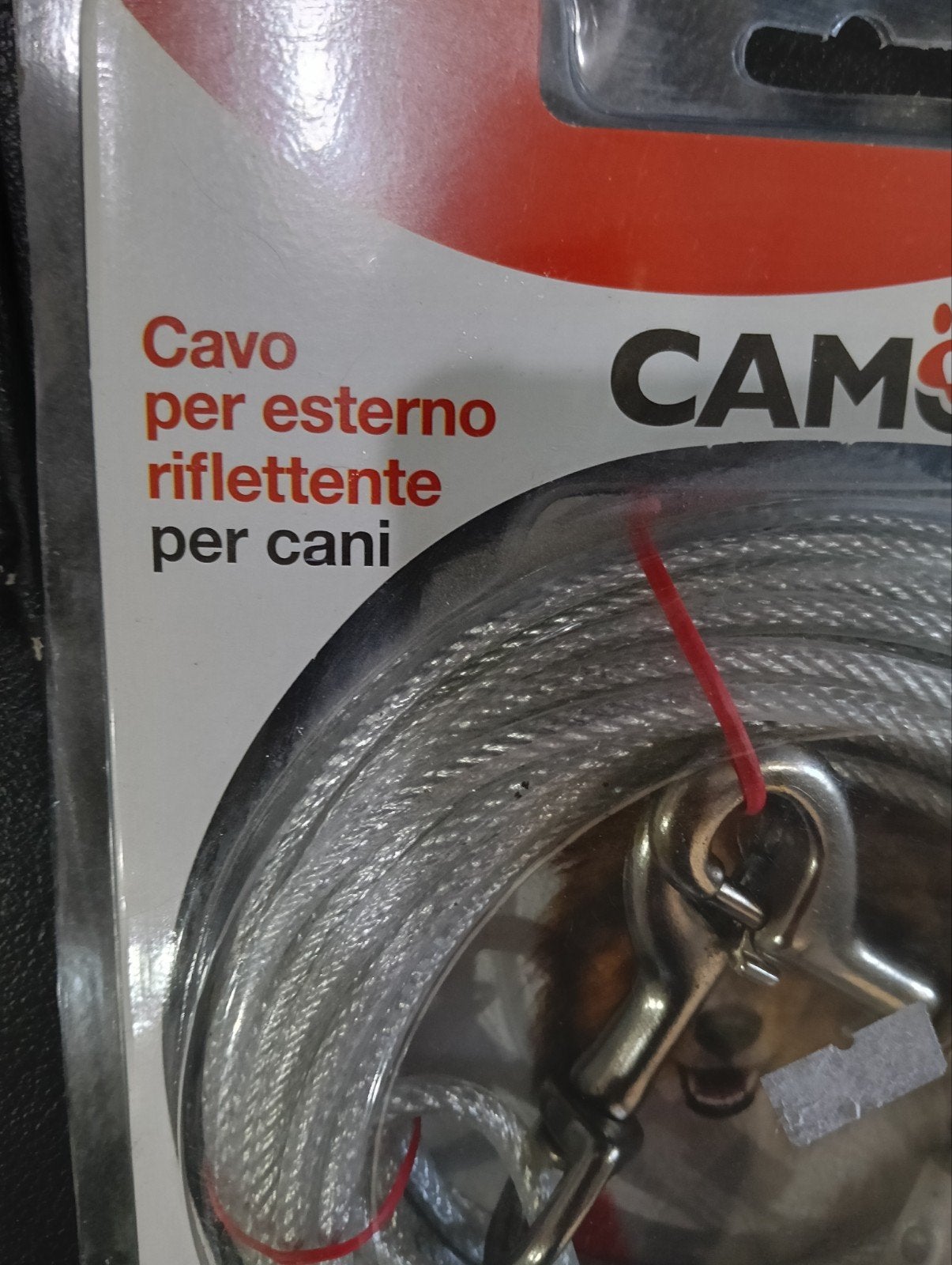 câble réfléchissant en acier. pour animaux chiens. chèvre.