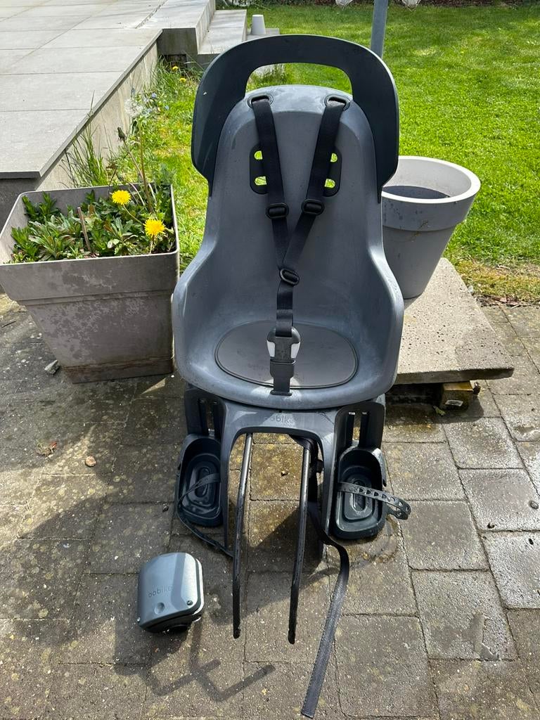 Bobike fietsstoel met buisbevestiging, Ophalen, Gebruikt, Achterzitje, Voetsteuntjes