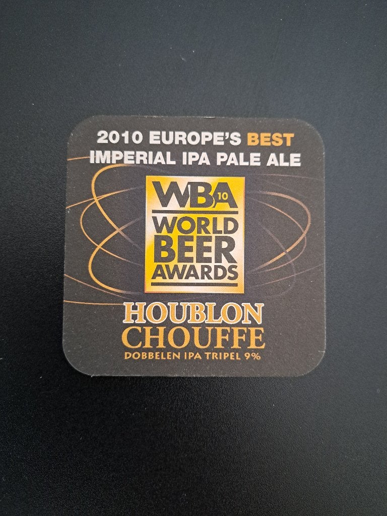 Bierviltje La Chouffe 2010 WBA, Ophalen of Verzenden, Zo goed als nieuw, Viltje(s), Overige merken