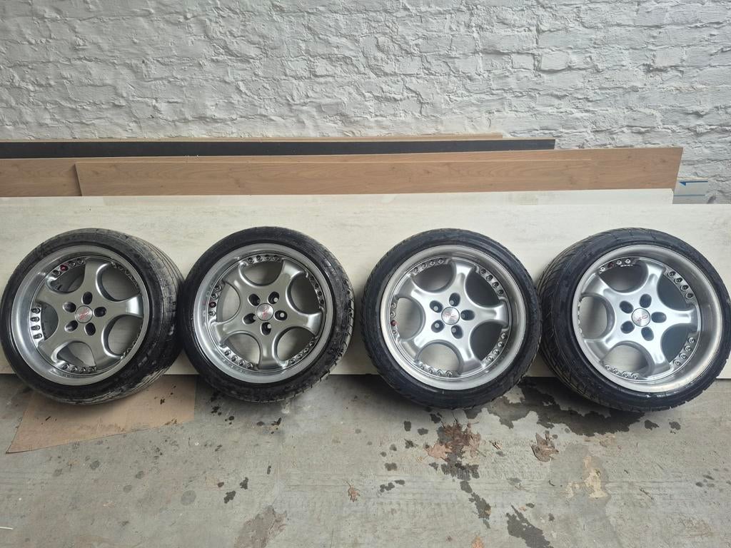 Retro breedset velgen 5x100, Auto-onderdelen, Ophalen, Banden en Velgen, 17 inch, Personenwagen