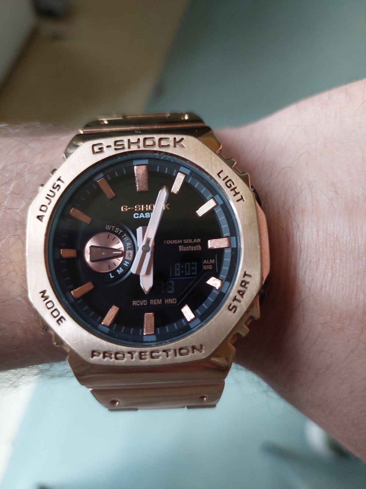 Montre casio G-SHOCK haut de gamme, Enlèvement ou Envoi, Or, Or, Casio