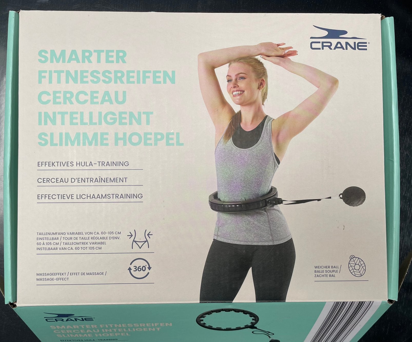 Slimme hoepel/hoepel met gewicht/Fitness, Ophalen, Zo goed als nieuw