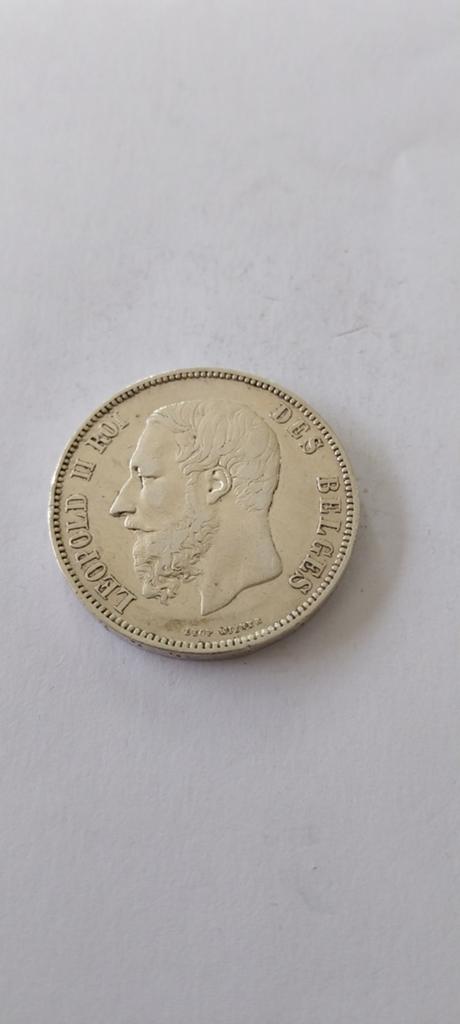 Leopold II  1868, Postzegels en Munten, Munten | België, Ophalen