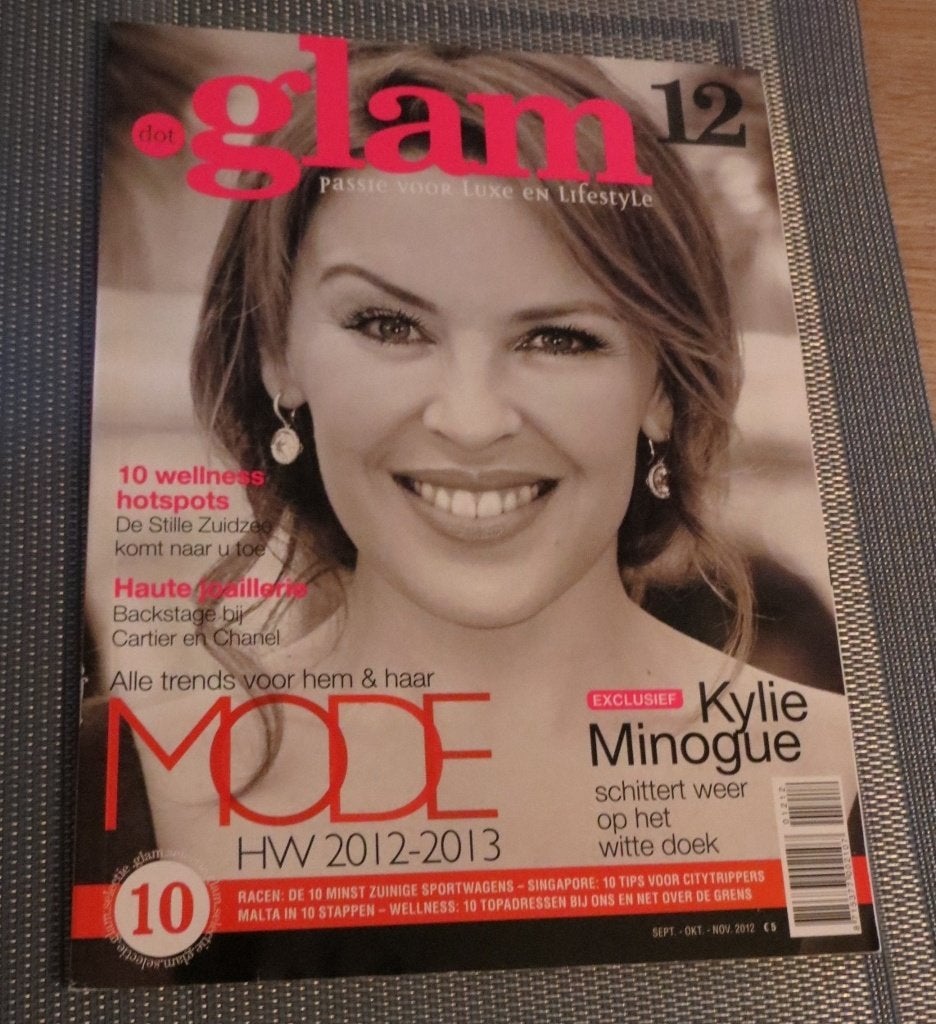 Magazine : Glam - Kylie Minogue cover - sept-nov 2012, Ophalen of Verzenden, Gelezen, Damesbladen
