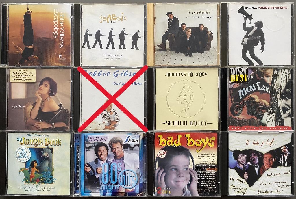 11 CD’s Pop, Rock enz ... (2)., CD & DVD, CD | Pop, Enlèvement ou Envoi, Utilisé