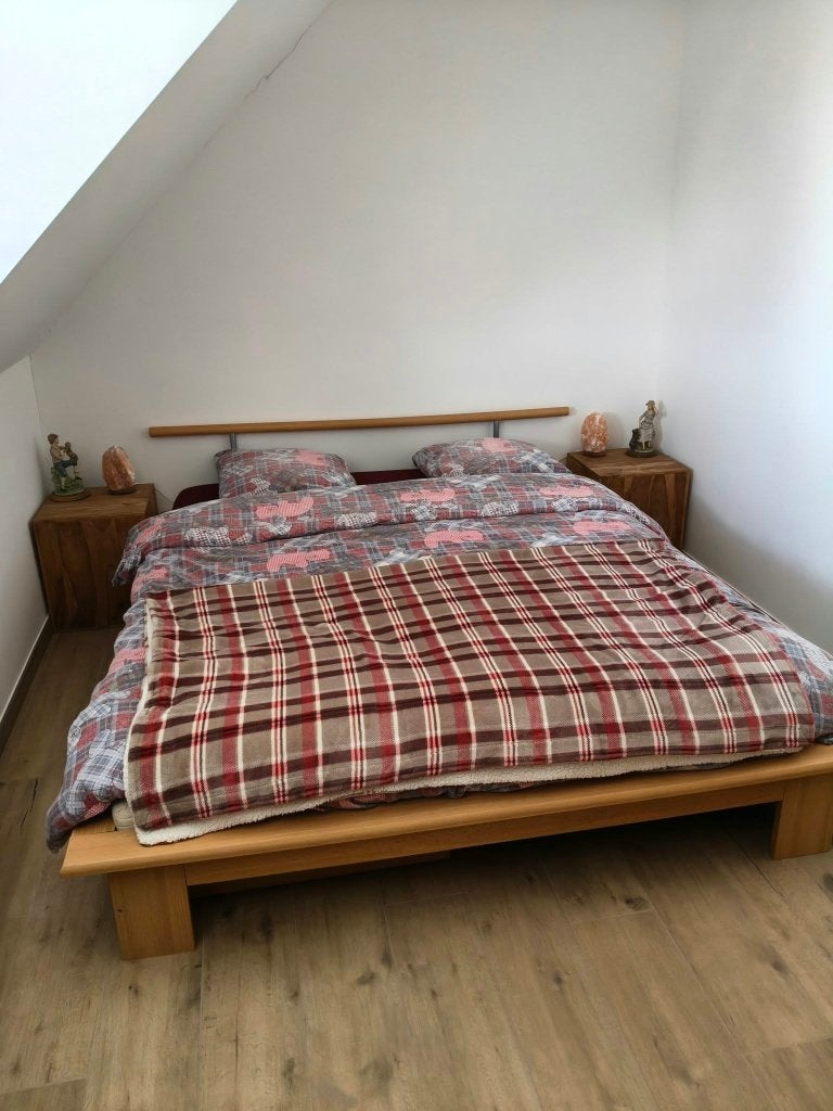 Slaapkamerset Bed 160 cm, Maison & Meubles, Enlèvement, Utilisé, Deux personnes, Modern