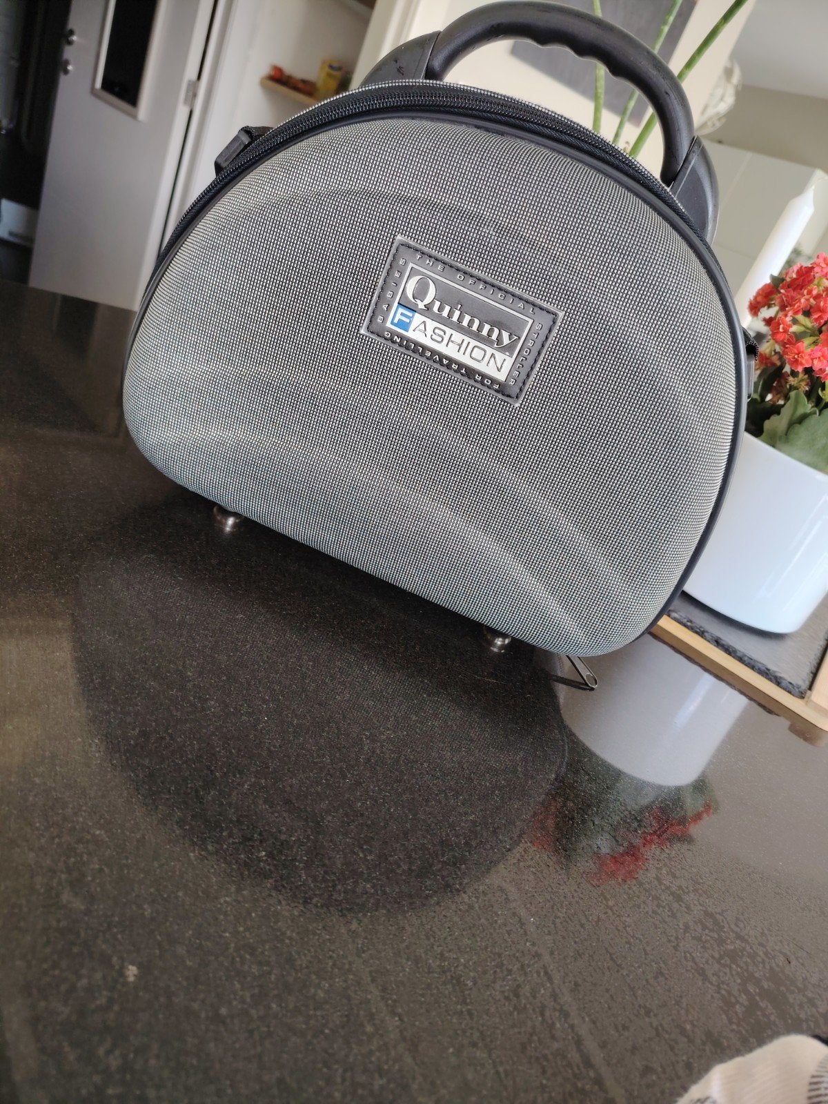 Beautycase, Ophalen of Verzenden, Zo goed als nieuw, Grijs, Hardcase