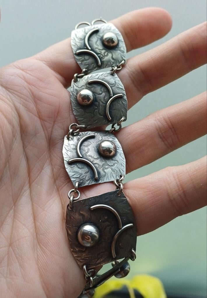 Brutalistische armband, Handtassen en Accessoires, Ringen, Ophalen of Verzenden