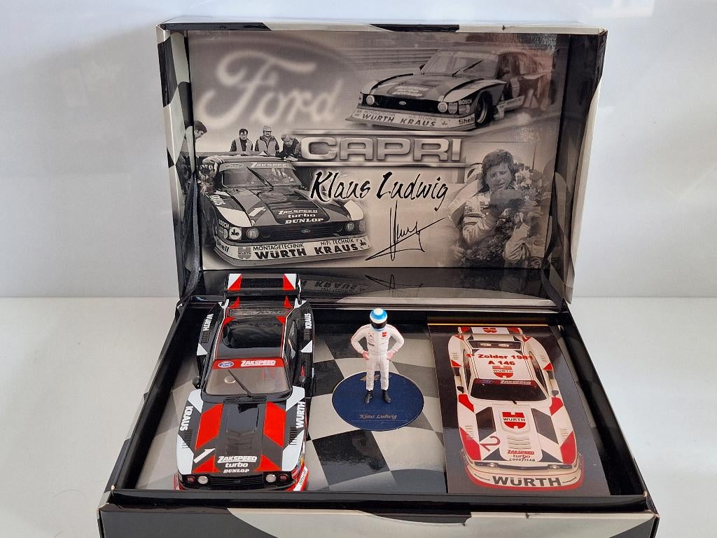 Fly Ford Capri Rs Turbo Klaus Ludwig avec poupée Ref No W03, Neuf, Autres marques, Électrique, Circuit